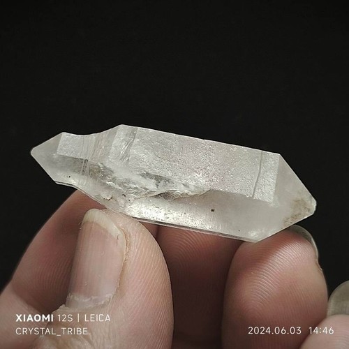 14g Natural Clear Skeletal Crystal Quartz Double Terminating Healing 4669 - Picture 12 of 19