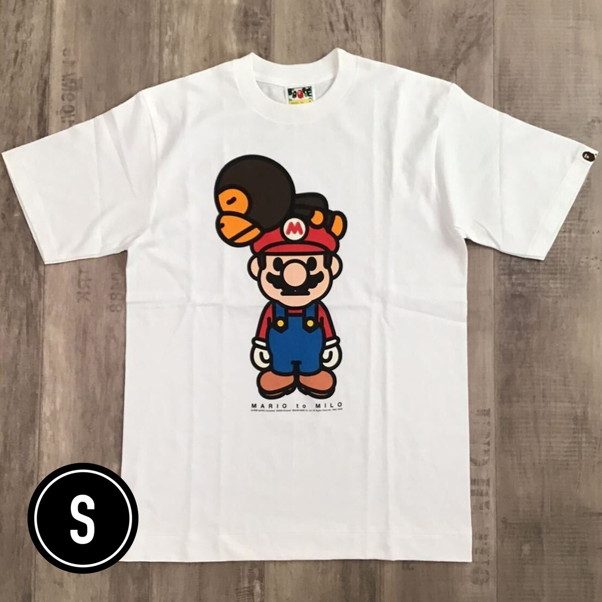A Bathing Ape BABY MILO Nintendo SUPER MARIO Vintage T-shirt White