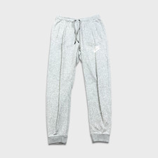 Nike Sportswear Sweatpants Mens Small Gray Swoosh Just Do It Gym Fleece Jogger