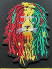RASTA OLD SCHOOL Hippie SURFER WEED LION Jamaica Sew On Patch — photo 1
