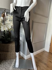 Pantalone Prada skinny slim fit misto nylon nero IT 38 UK 6