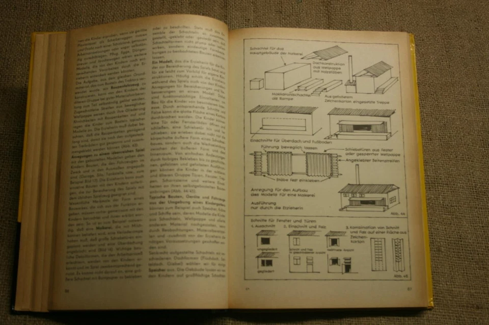 Libro fai da te RDT scuola materna opere lavori su carta legno cartone sughero 1978 - Immagine 4 di 4