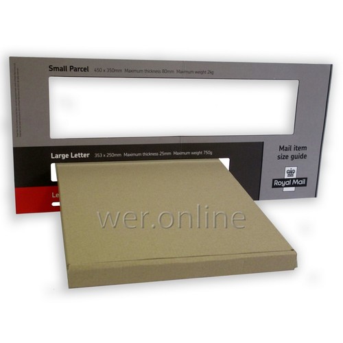 Royal Mail Large Letter PiP C4 A4 C5 A5 C6 A6 Postal Boxes Mailing Box