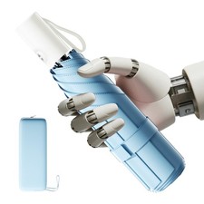 Automatic Mini Travel Windproof Folding Umbrella - UV Protection, Instant Ope...