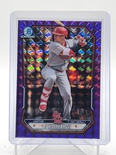JJ WETHERHOLT 2026 BOWMAN CHROME PURPLE GEOMETRIC REFRACTOR /250 Q4115