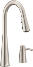 Moen Sleek One-Handle High Arc Kitchen Faucet Spot Resist Stainless 7871SRS