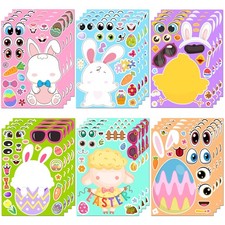 Easter Stickers - DIY Happy Easter Egg Bunny Sticker for Kids, Easter Crafts ...