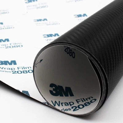 3M Wrap Film Series 2080 Car Wrapping Folie Autofolie 3CFS12 Carbon Schwarz - Bild 1 von 4