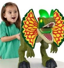 Imaginext Jurassic World Thrash Attack Dilophosaurus Dino Lights Sounds
