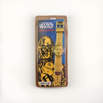 Star Wars ''Watch It'' C-3PO LED Digitaluhr - 1997 versiegelte Verpackung - selten 
