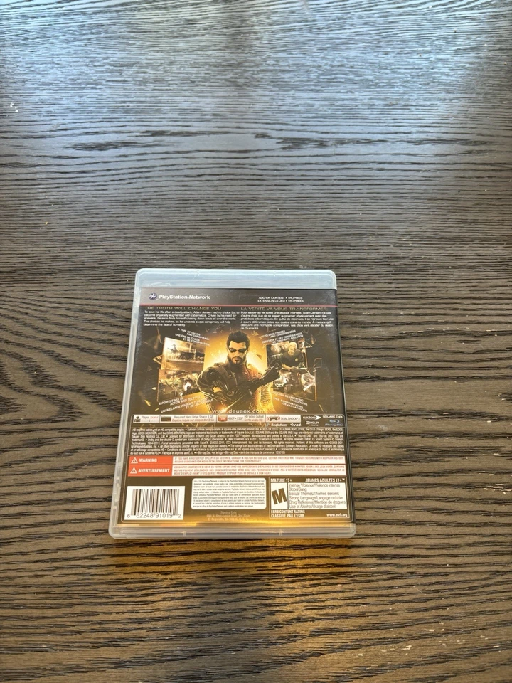 Deus Ex - Human Revolution - Playstation 3 PS3 - Game Complete - Tested - Image 2 of 4