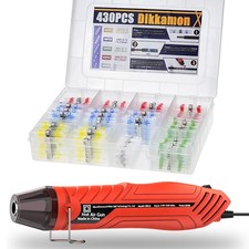 430PCS Solder Seal Wire Connectors with 300W Heat , Waterproof Solder Stick H...