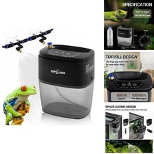 REPTI ZOO 800ml Portable Mister Fogger Reptile Tank Terrarium Misting System 2