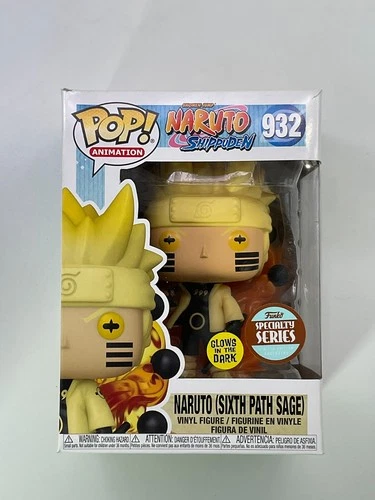 Funko Pop! Naruto (Sixth Path Sage) #932 Glow Specialty Series *DAMAGED BOX J4