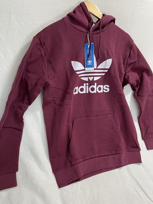 Adidas Originals Trefoil Hoody Size M BNWT Men's Victory Crimson H06666