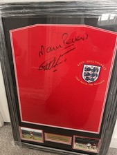 England World Cup &ldquo;Goal Scorers&rdquo; 1966 Signed & Framed 40th Anniversary Shirt