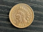 1888 Indian Head Penny One Cent Coin 1c F XF - ME5271