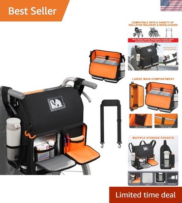 Wheelchair Bags to Hang on Back,Wheelchair Backpack Bag,Wheelchair Accessorie...