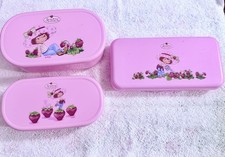 2003 Strawberry Shortcake Bento Box Cutlery Set