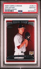 2006 Topps Chrome Jon Lester Rookie Logos #CRC17 PSA 10 Gem Mint 2027 HOF (B)