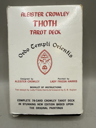 Vintage Aleister Crowley Thoth Tarot Deck Complete 78 Cards Belgium OTO Booklet