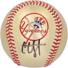 CC Sabathia New York Yankees Signed Gold Leather Baseball