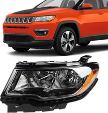 for Jeep Compass Headlight Assembly Replacement 2017 2018 2019 2020 2021 Halogen