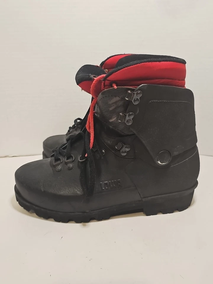 Botas de senderismo Lowa Civetta Extreme GoreTex aisladas para hombre, negras-rojas, Foto 2 de 4