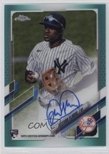 2021 Topps Chrome Rookie Aqua Refractor 81/199 Estevan Florial #RA-EF Auto 0hw6