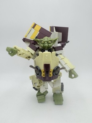2010 Transformers Crossovers Star Wars Republic Attack Shuttle to Yoda LOOSE