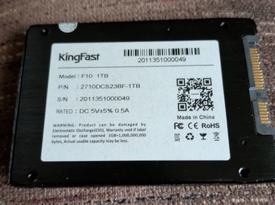 KingFast F10 1TB SSD 2.5 SATA