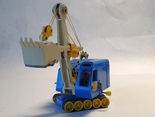 Siku V130  Plastik Menck Löffelhochbagger M 60  blau guter Zustand   60-er Jahre