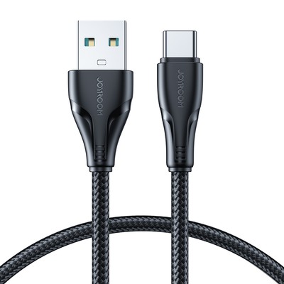 Surpass Series USB - USB-C Schnellladekabel 3A 1,2m Schwarz