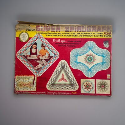 VTG KENNERS SUPER SPIROGRAPH PLUS 1969 DRAWING SET TOY PEN ART IN BOX INCOMPLETE