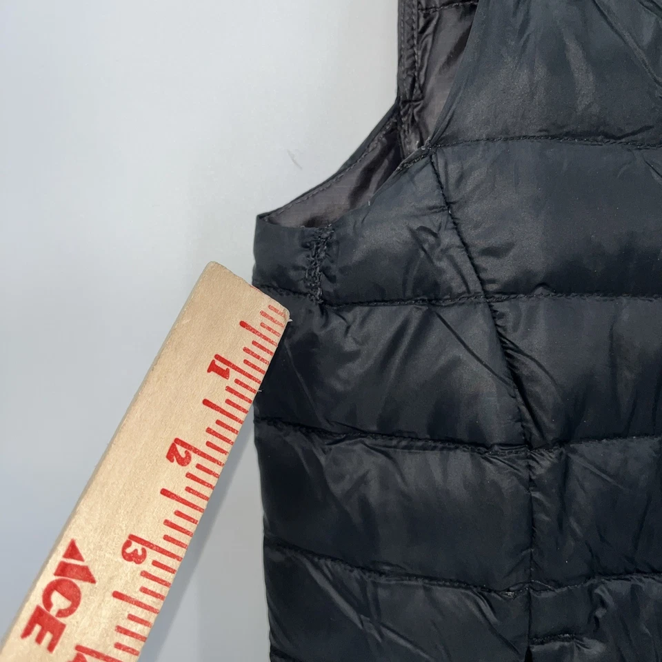 REI Co-op Down Vest Mens Small Black Puffer Insulated Packable Outdoors FLAWED - Image 4 of 4