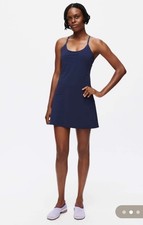 Outdoor Voices Womens The Exercise Dress In Navy Blue, Built In Shorts, M