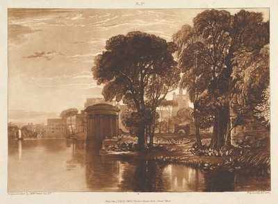 Turner The Alcove Isleworth romantische Meereslandschaft Wandkunstdruck Poster maritimer Geldautomat