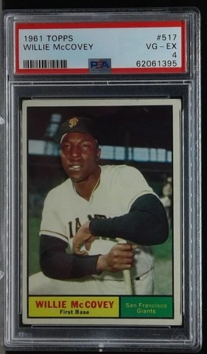 1961 Topps #517 Willie McCovey HOF PSA 4 VG-EX