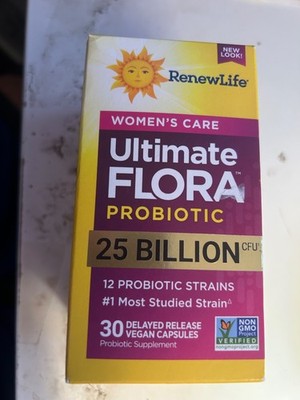 New RenewLife Ultimate Flora Womens Care Probiotic 30ct 25 Billion CFU 10/2026