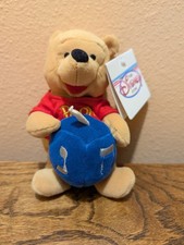 Hanukkah Pooh Mini Bean Bag Plush 8  Disney Store Winnie The Pooh W/tags