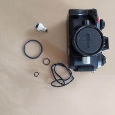 Nikon Nikonos Underwater Camera with Lens Cap and Hood for Parts or Repair