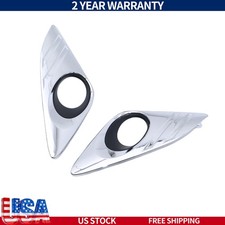 Front Fog Light Lamp Trim Chrome Fits 2012-2014 Toyota Camry 12 13 14