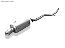 Fox Racinganlage ab Kat Peugeot 206 Fließheck + CC 88x79mm rechteckig