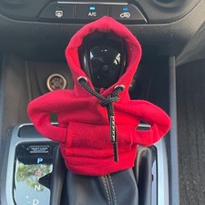 Car Gear Shift Cover, Hoodie, Auto Gear Shift Knob Cover, Interior 1PC-Red