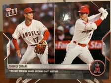 2022 TOPPS NOW #6 SHOHEI OHTANI TWO-WAY PHENOM FA STORIA DEL GIORNO DI APERTURA