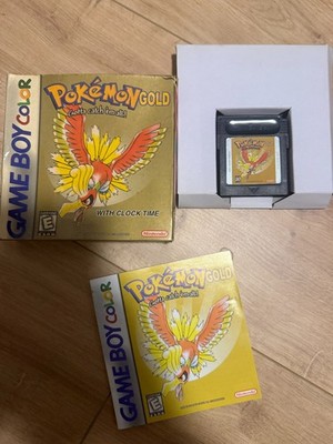 Pokemon Gold Version Game Boy Color CIB Complete Box Manual Nintendo USA