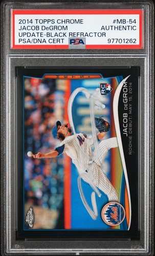 Jacob DeGrom [Black Refractor] #MB-54 2014 Topps Chrome Update card