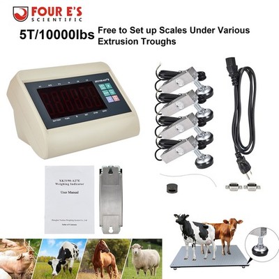 Heavy Duty Livestock Scale 10000lbs Digital Large Scale for Pet Dog Sheep Goat