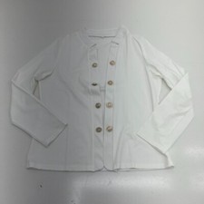 White Long Sleeve Open Front Blazer Women's Size X-Large NEW