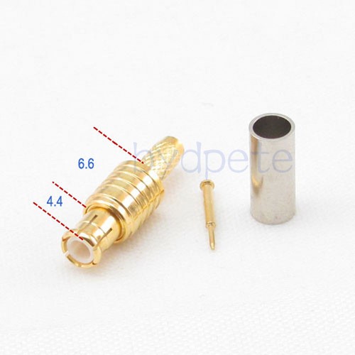 MCX macho enchufe recto conector antena de RF engarce coaxial para cable RG174 RG316 - Imagen 2 de 4